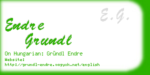 endre grundl business card