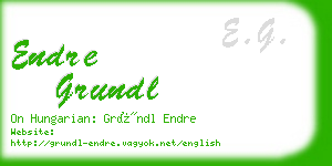 endre grundl business card